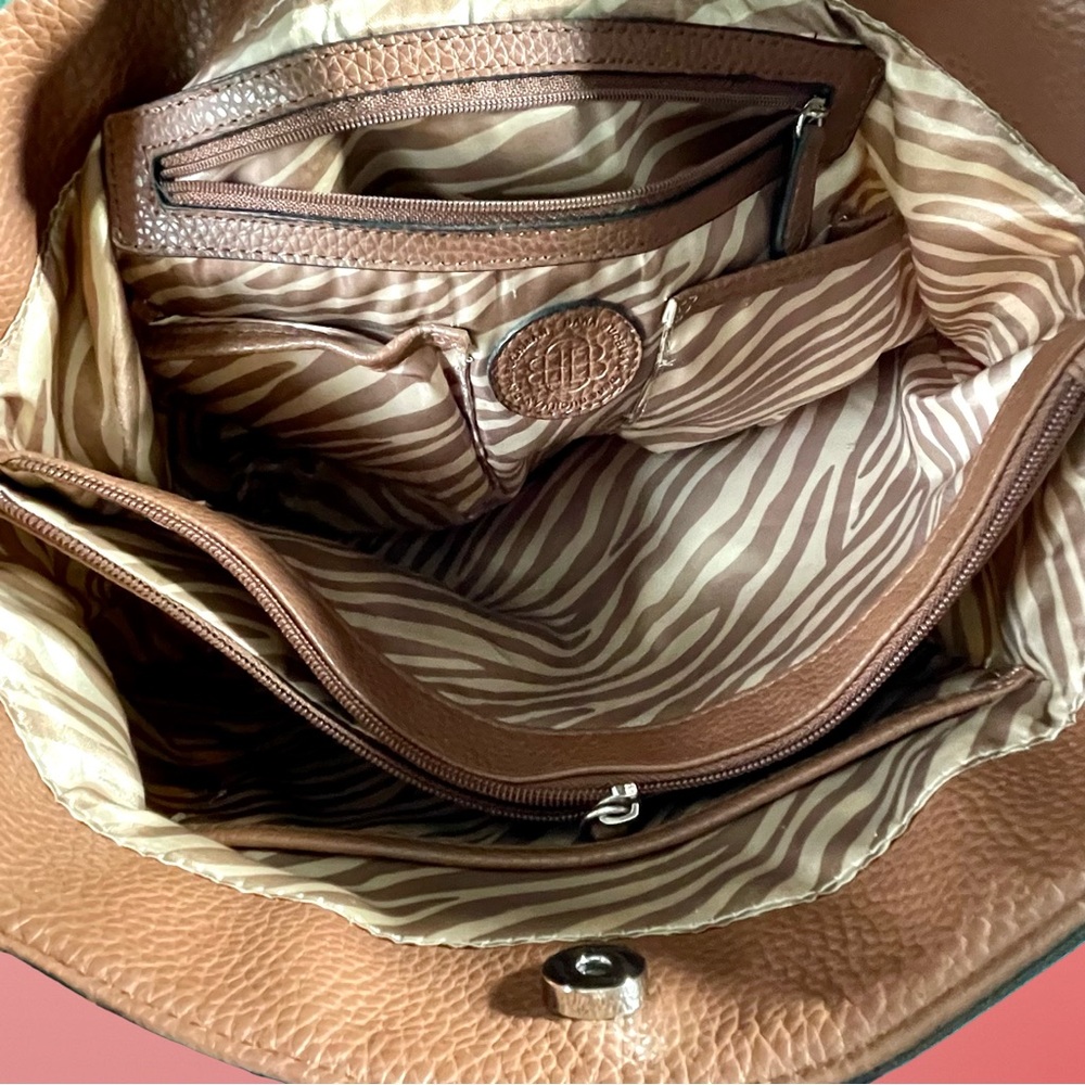 Dana Buchman Multi-colored Woven Snap Closure Shoulder Bag Faux Leather Accents - Picture 11 of 12